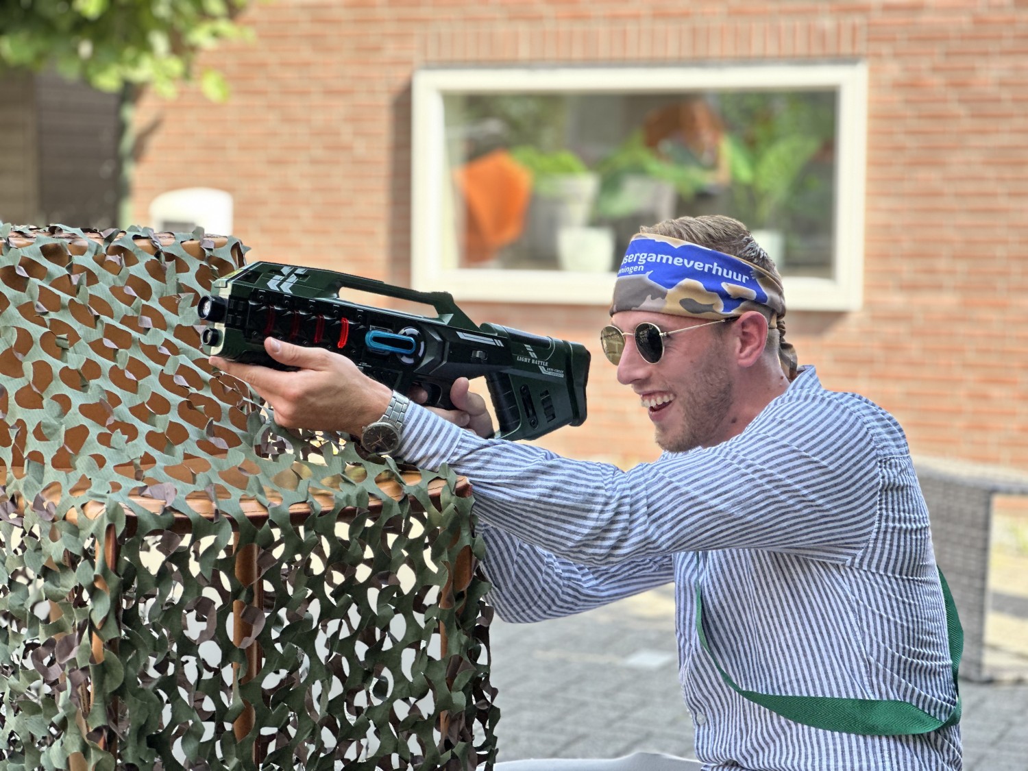 Lasergamen op het hoofdkantoor